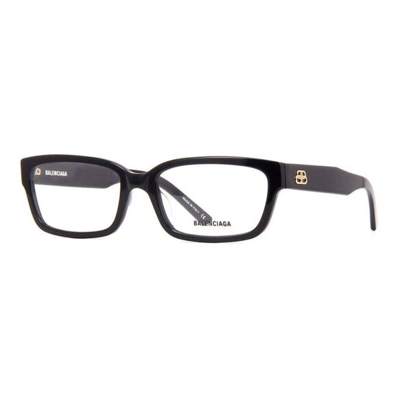 NEW BALENCIAGA EYEGLASSES BLACK WOMEN SQUARE EYEWEAR - Picture 1 of 3